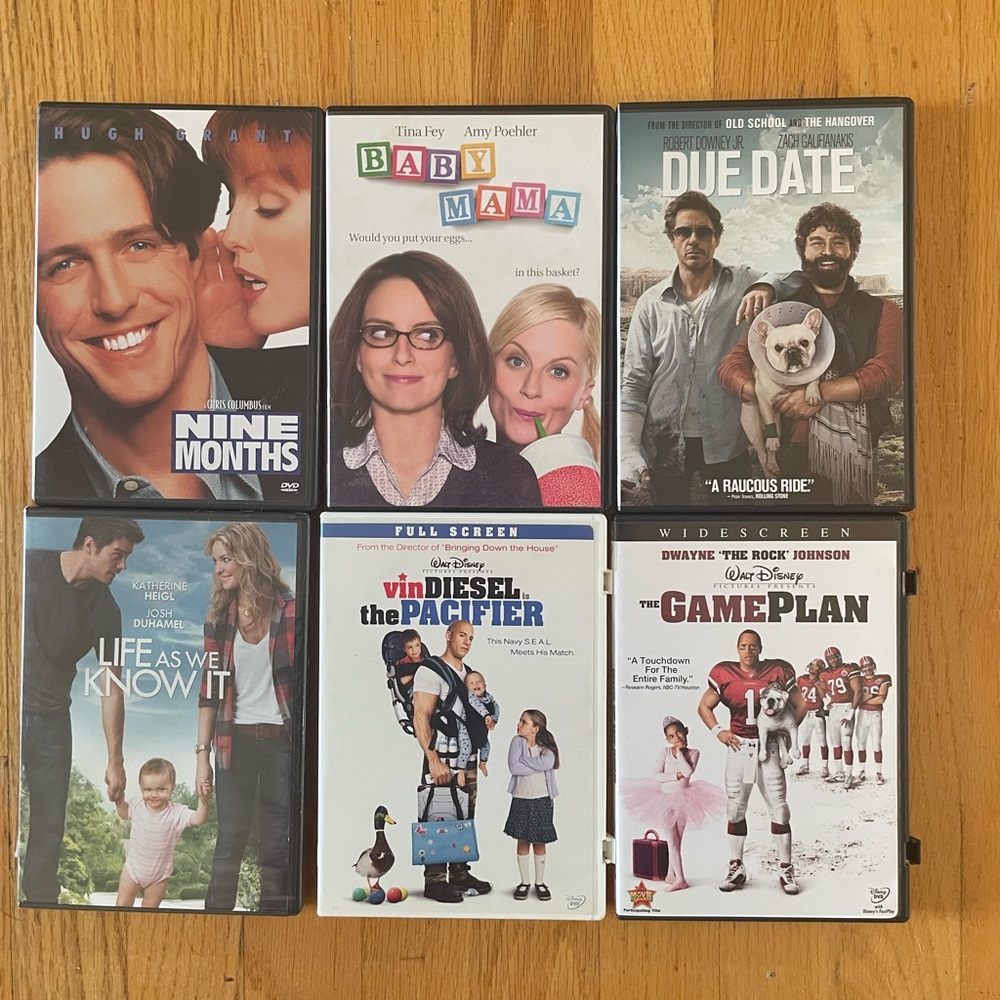 Pregnancy and Family DVDS six titles included in bundle